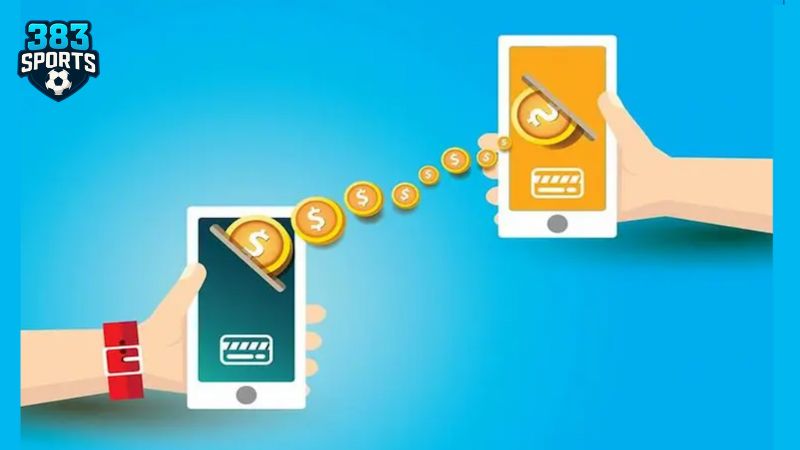 Người chơi thực hiện rút tiền bằng chuyển khoản ngân hàng